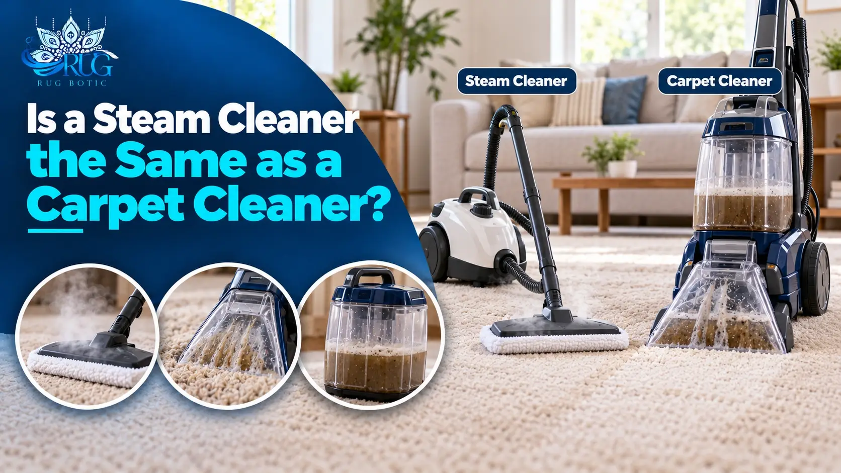 Is a Steam Cleaner the Same as a Carpet Cleaner?